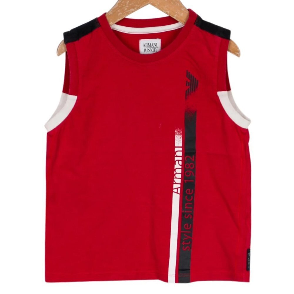 Armani Junior Boys' Graphic Tank Top Size 3T